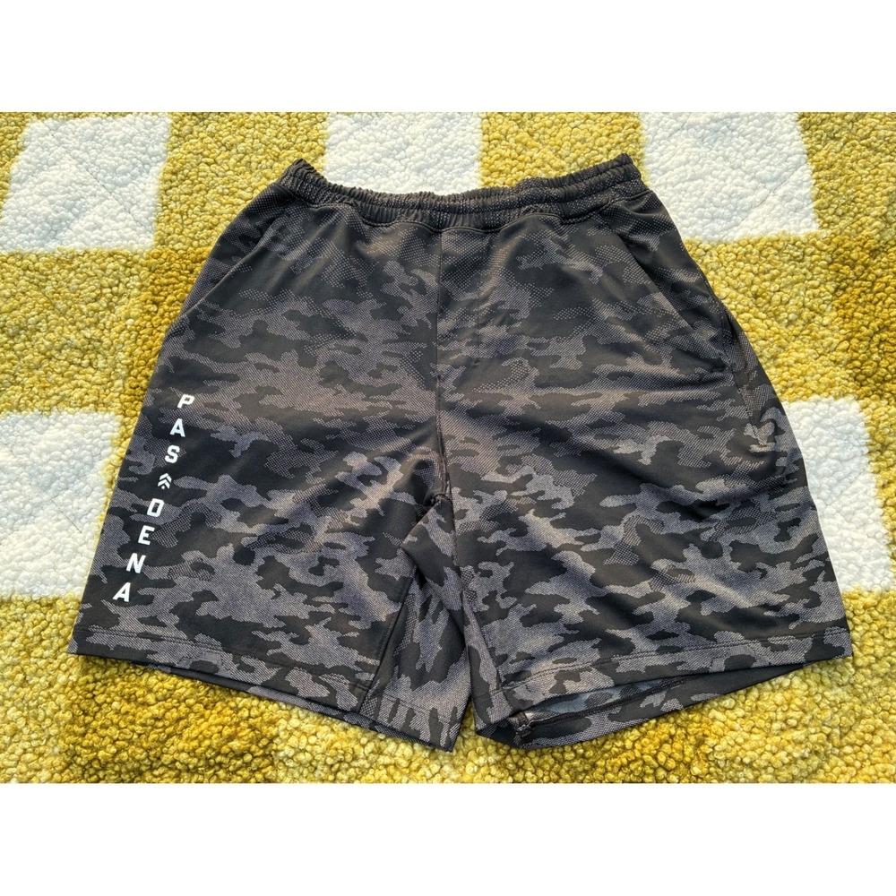 Lululemon Mens Pasadena City Series Camo Shorts Black Grey Size S Small 7 Inch